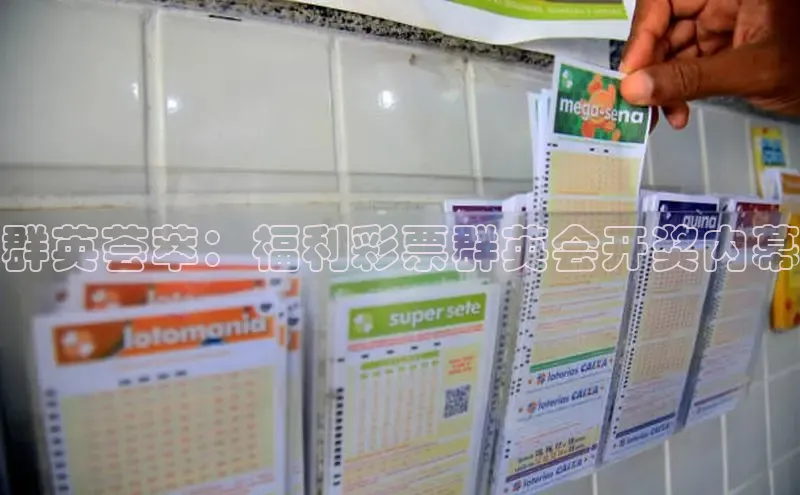 群英荟萃：福利彩票群英会开奖内幕